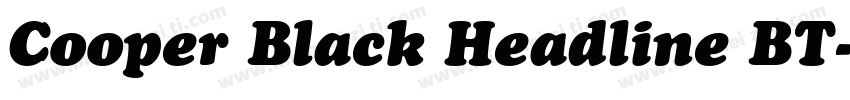 Cooper Black Headline BT字体转换